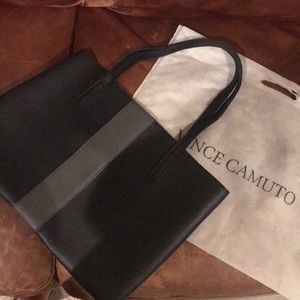 vince camuto leather luck tote